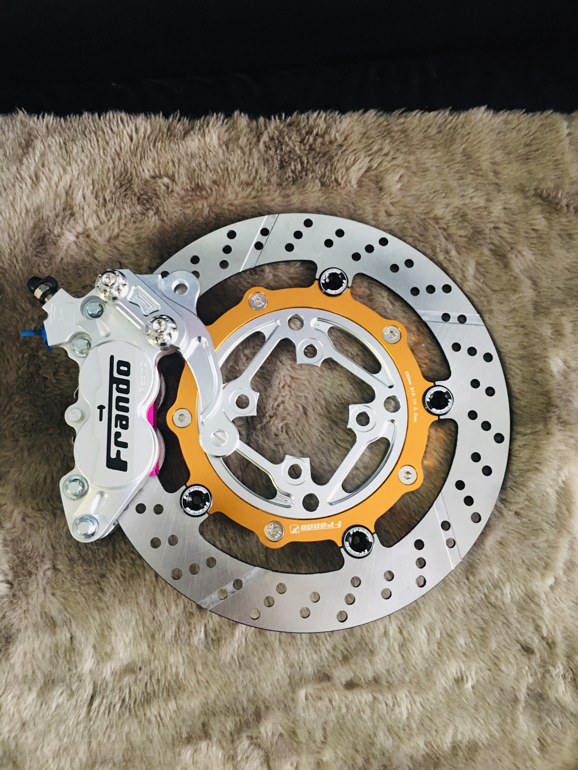 combo heo+pát+đĩa sirius gắn đĩa 260mm đi heo 4piston