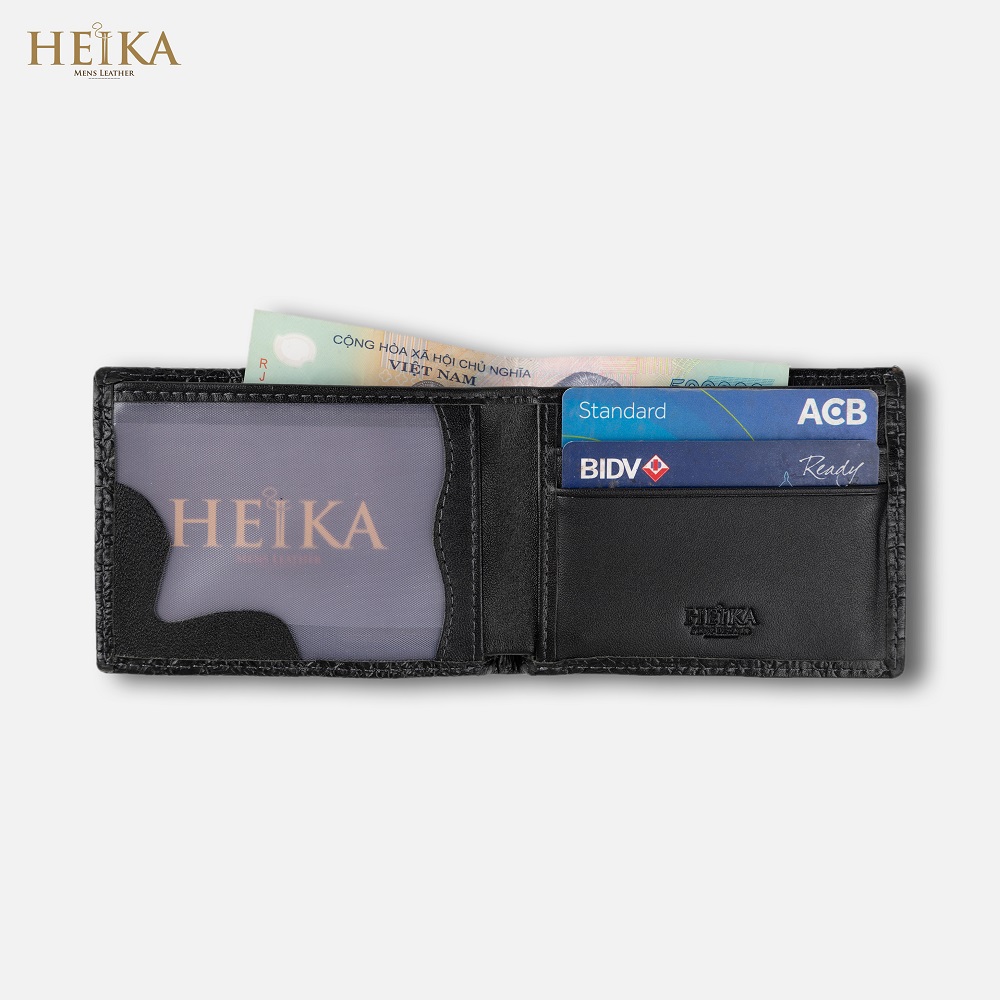 Bóp nam/Ví nam Mony da bò cao cấp thương hiệu HEIKA