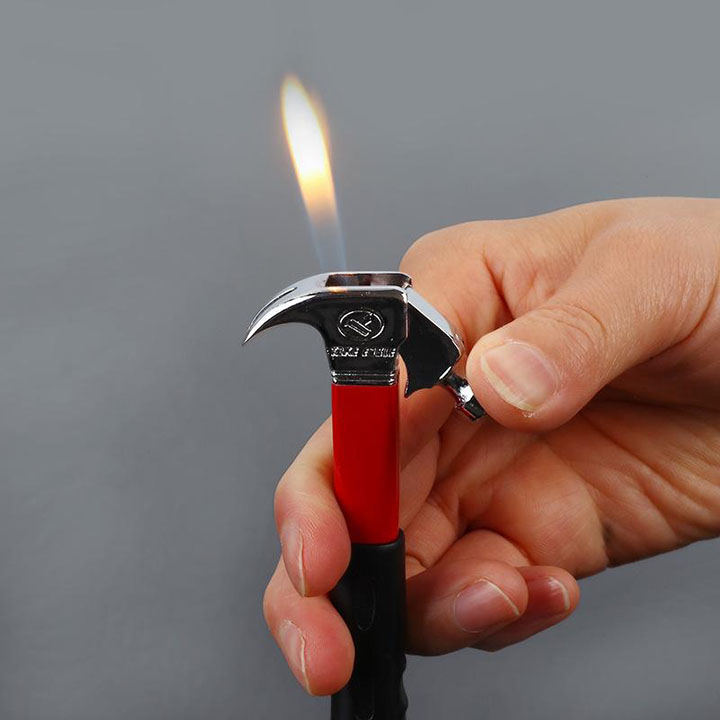 Bật lửa khò 1 tia lửa hình chiếc búa độc đáo - GD0937