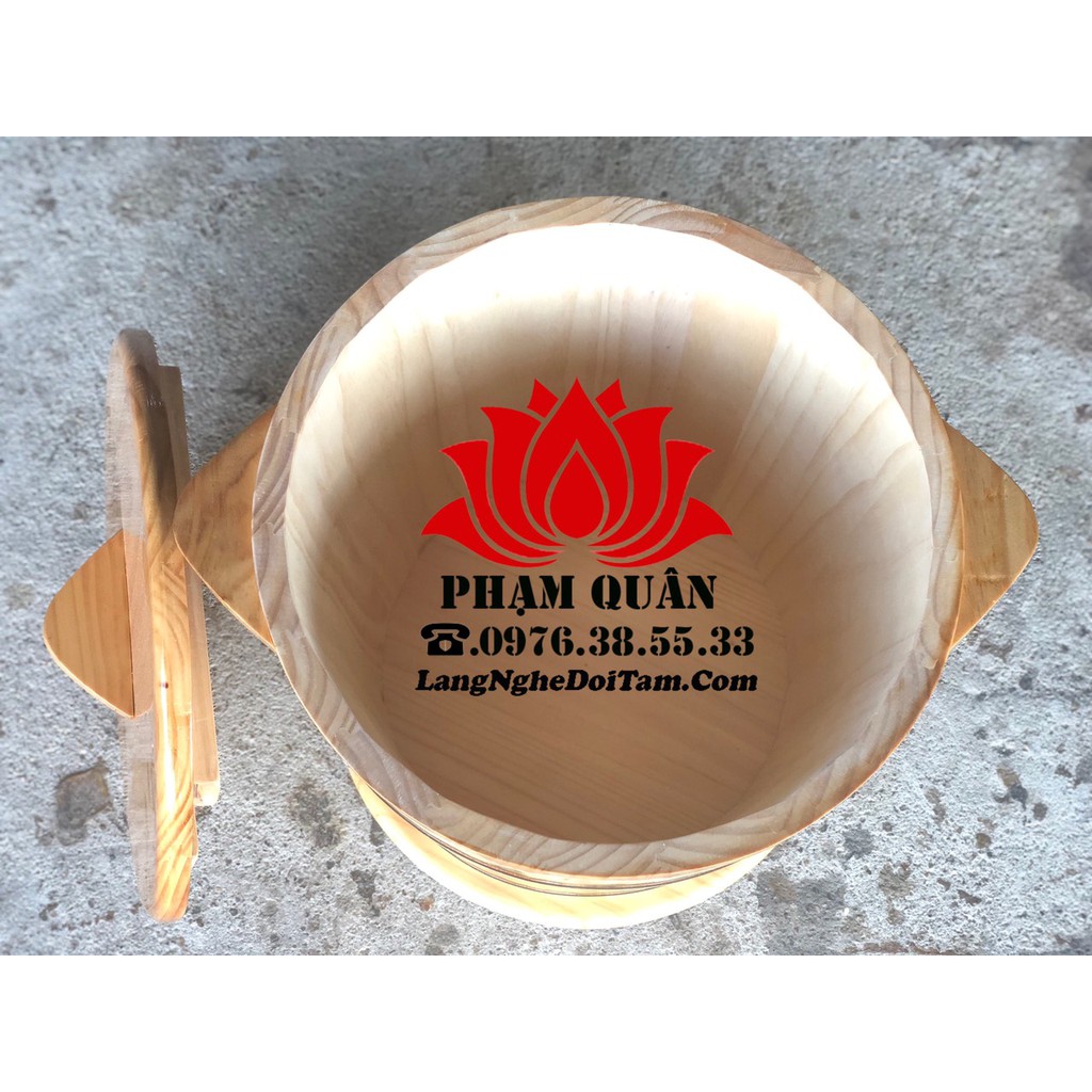 Thùng Đựng Gạo Bằng Gỗ 15Kg