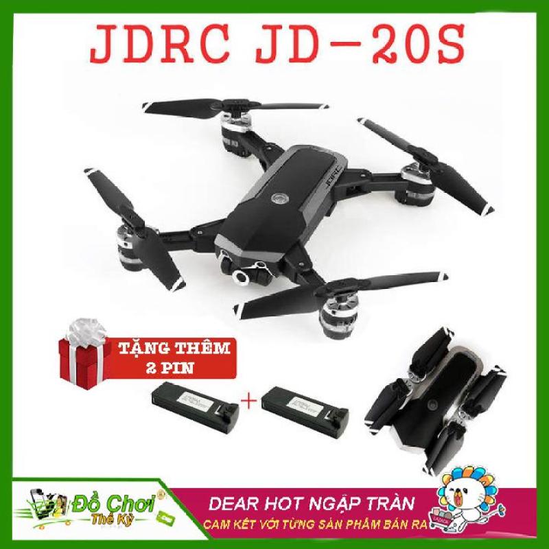 [ BỘ SẢN PHẨM 3 PIN ] Máy bay chụp ảnh - Flycam JD-20S Thế Hệ Mới, Camera FPV 2.0MP 720HP, Thời gian bay 18Phút, Tích Hợp Giữ Độ Cao Tiên Tiến RC Quadcopter