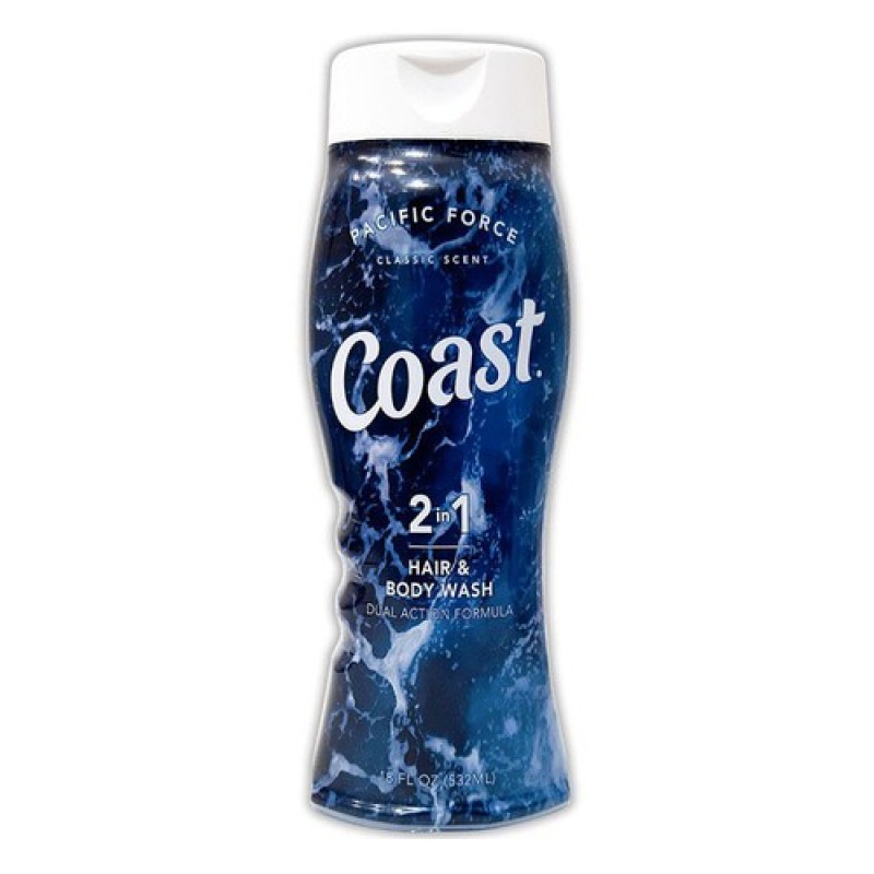 Sữa tắm gội Coast Hair Body Wash 2 in 1 - Chuyên dành cho nam - 532ml nhập khẩu