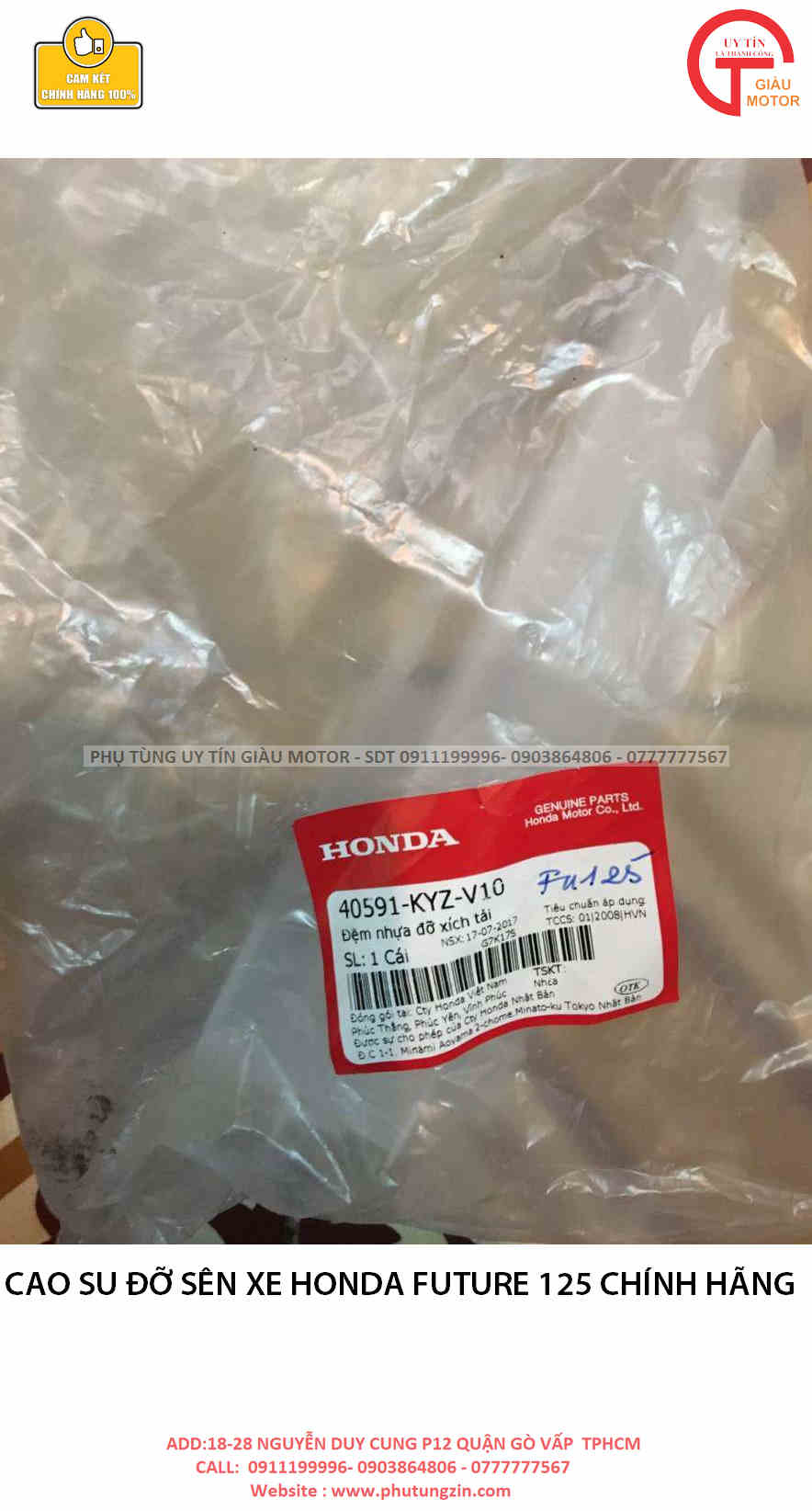 CAO SU ĐỠ SÊN XE HONDA FUTURE 125