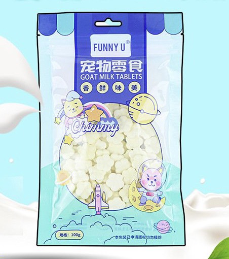 KẸO SỮA DÊ CANXI CHO CHÓ HAMSTER GÓI 100GR