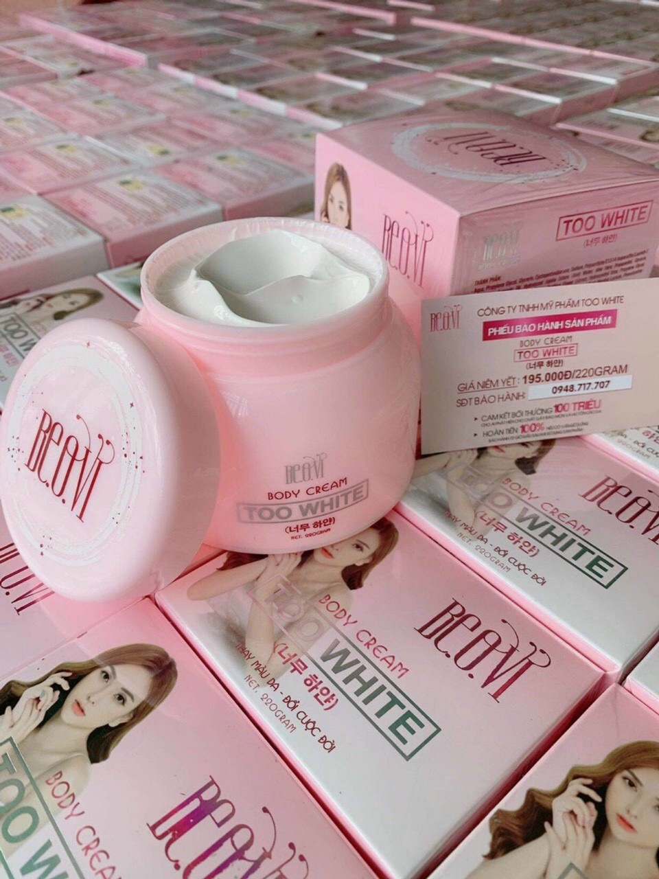 [HCM]Kem Body Too White BEOVi THU THỦY