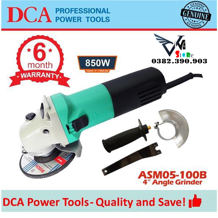 Máy mài góc - Máy mài góc 850W DCA ASM05-100B - máy mài DCA ASM05-100