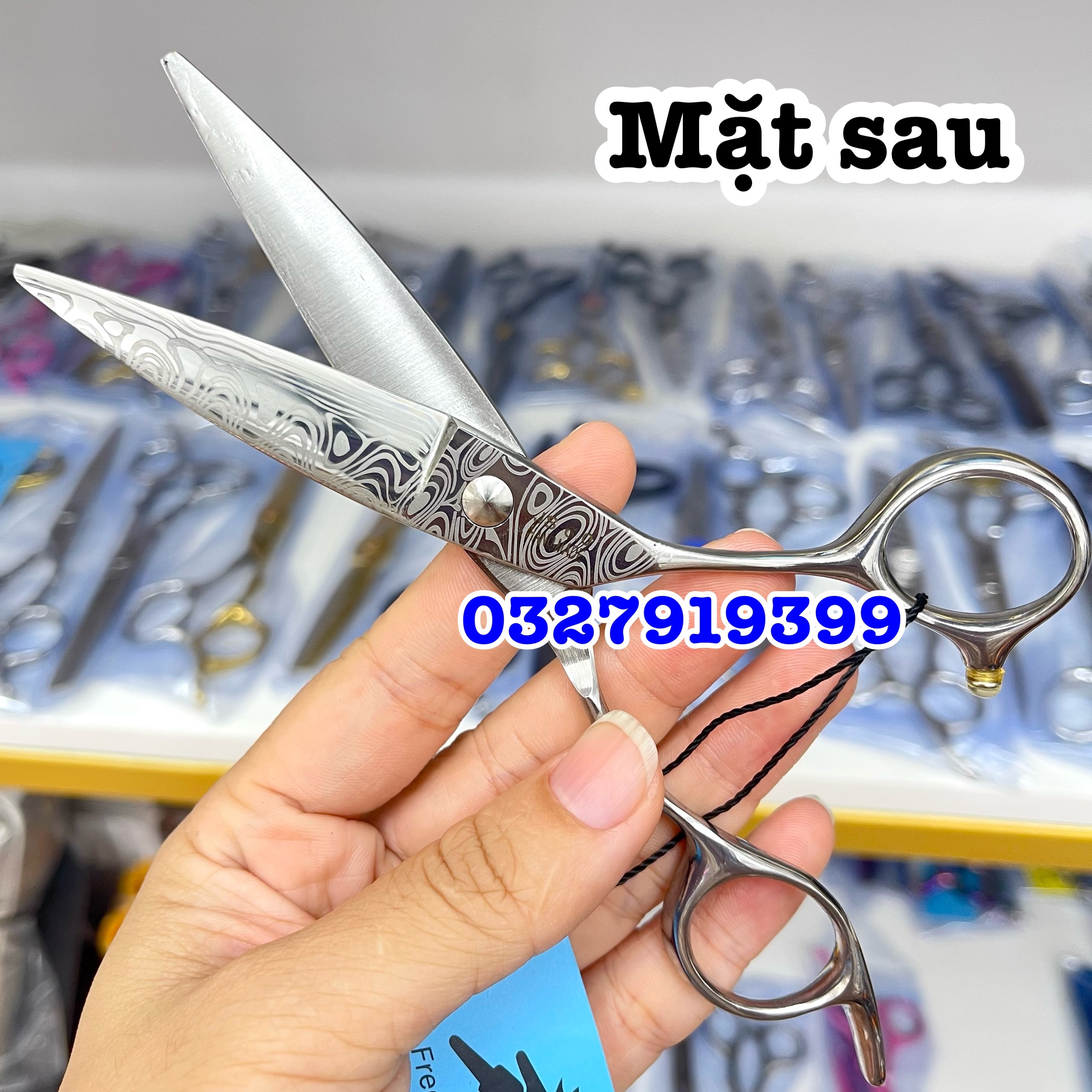 Freelander Kéo chuốt tóc cao cấp Nhật Freelander 6.0 in thép S440C độ cứng 62HRC lưỡi sắc bén thiết kế tay cầm thuận tiện