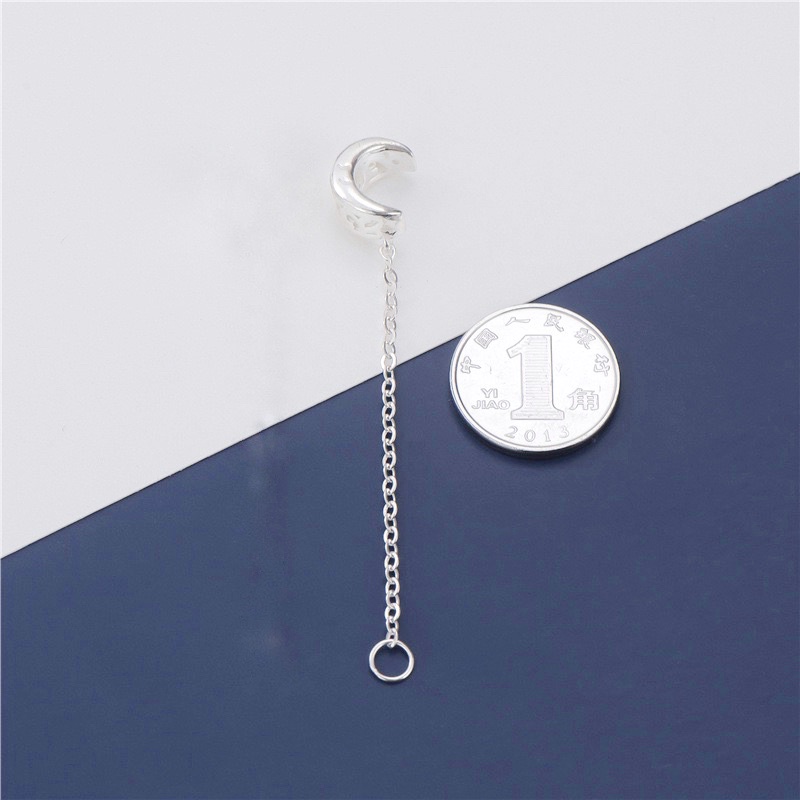 [S925] Charm bạc nối vòng hình mặt trăng - MH861