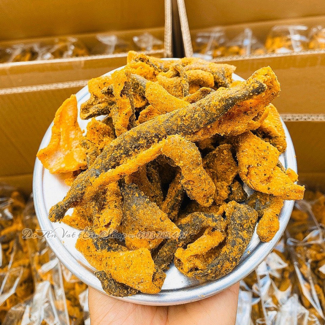 [HCM]1Kg - Da Cá Sấy Giòn Lắc Trứng Muối
