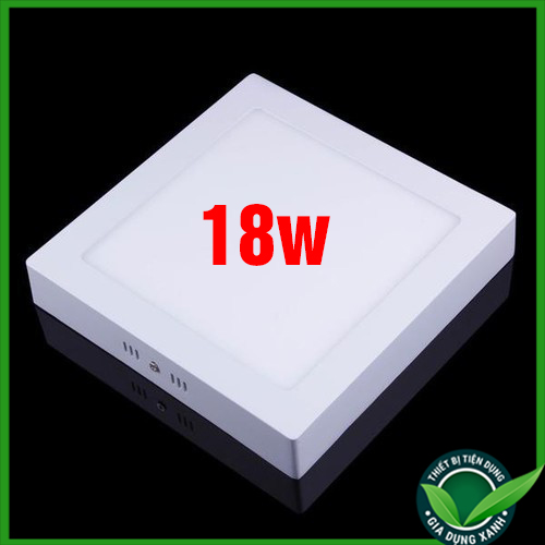 Đèn LED ốp trần vuông 18w cho ánh sáng trắng, góc sáng rộng, tiết kiệm điện