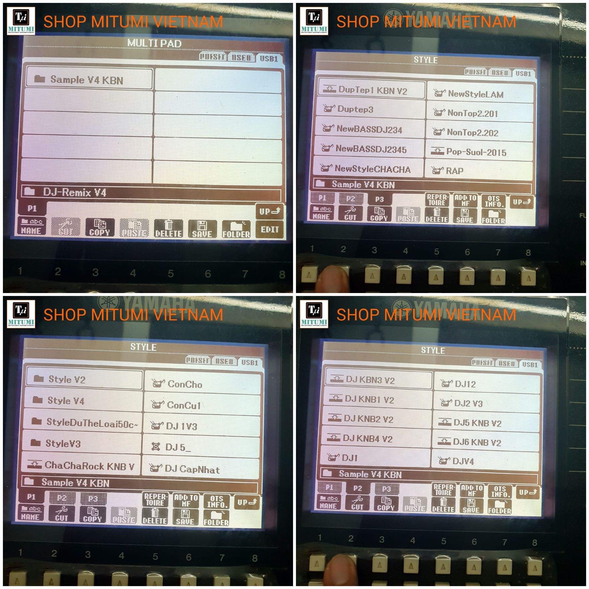 Dữ liệu Sampler cho đàn Ogran Yamaha Psr- A2000/S750/S950
