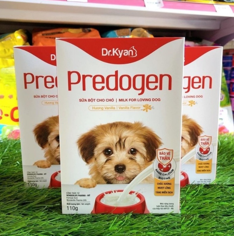 Sữa bột cao cấp cho chó, Sữa Dr.Kyan Predogen 110g