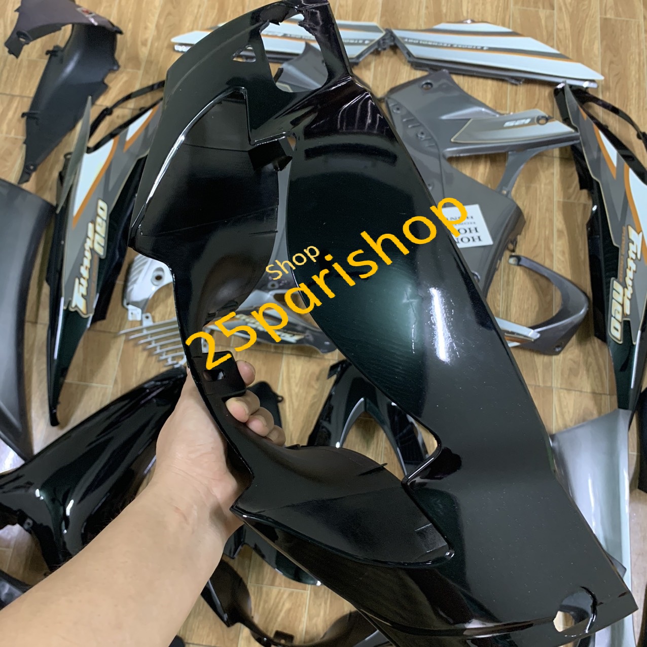 ( Tặng Tem ) Bộ vỏ nhựa - Dàn áo xe  Future NEO / Future 125  màu Đen - NHỰA nguyên sinh ABS loại 1  ( phanh đĩa )