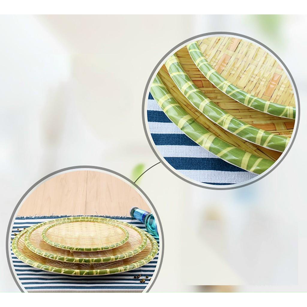 Đĩa Mẹt Phíp , Đĩa Phíp Giả Mây Tre Đan (Hàng Đẹp)