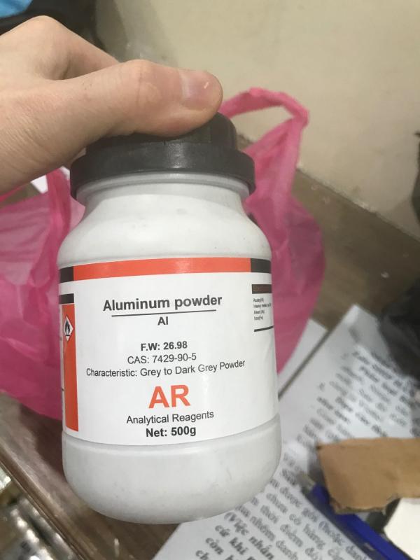 Nhôm bột Xylong dùng trong phòng thí nghiệm lọ 500g aluminium powder