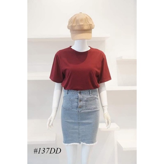 Áo thun nữ cotton trơn BASIC MENINA thời trang