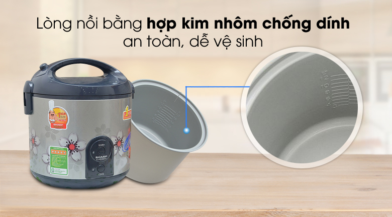 Nồi cơm điện Sharp 2.2 lít KS-R231STV