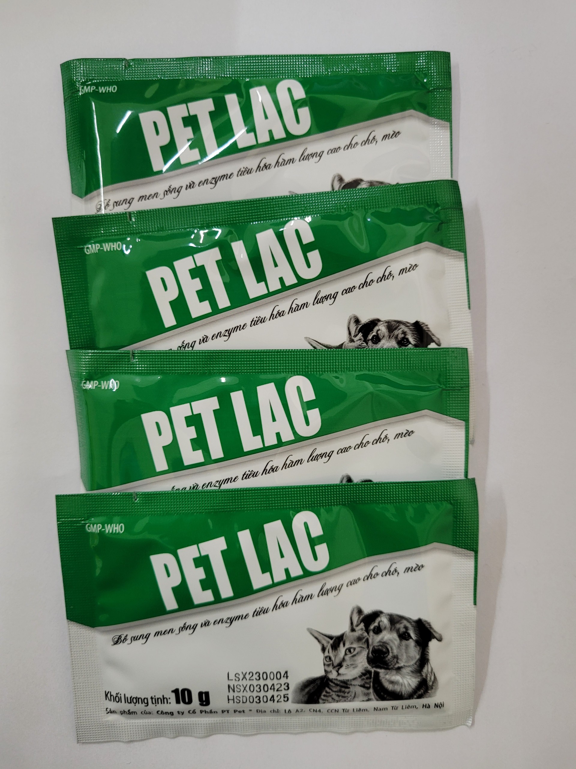 Men tiêu hóa chó mèo petlac 10gr