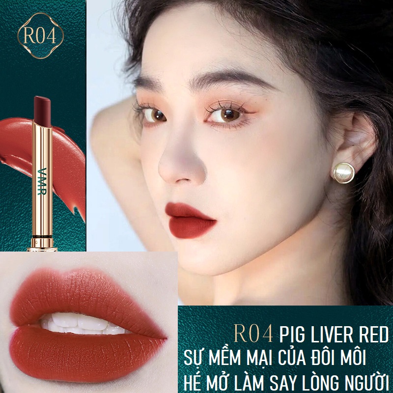 Son Lì DMDN Mềm Mịn Không Dính Cốc Chống Nước Lâu Trôi Màu Trắng Cam Nâu Đào Dưỡng Ẩm Mùa Thu Đông Cho Học Sinh