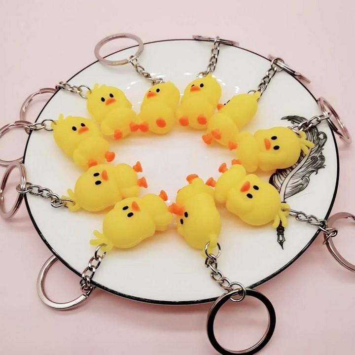 Móc khóa vịt ngơ cute móc khóa trang trí