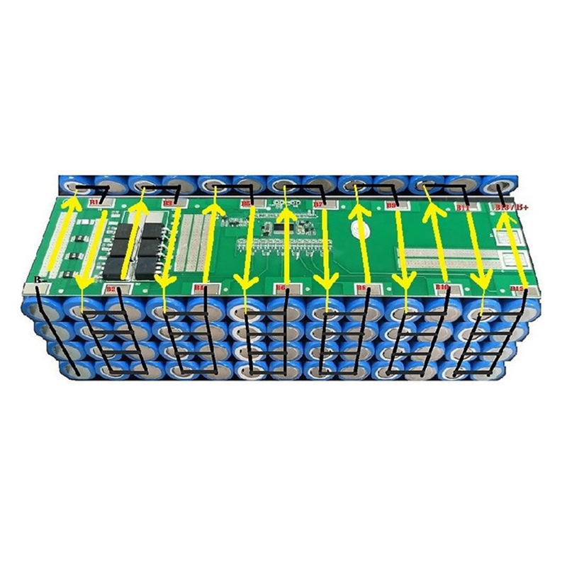 Mạch 13S 40A 48V (54.6V) BW bảo vệ pin Li-ion 3.7V chuyên dùng cho xe điện (Khung pin thẳng 18650)
