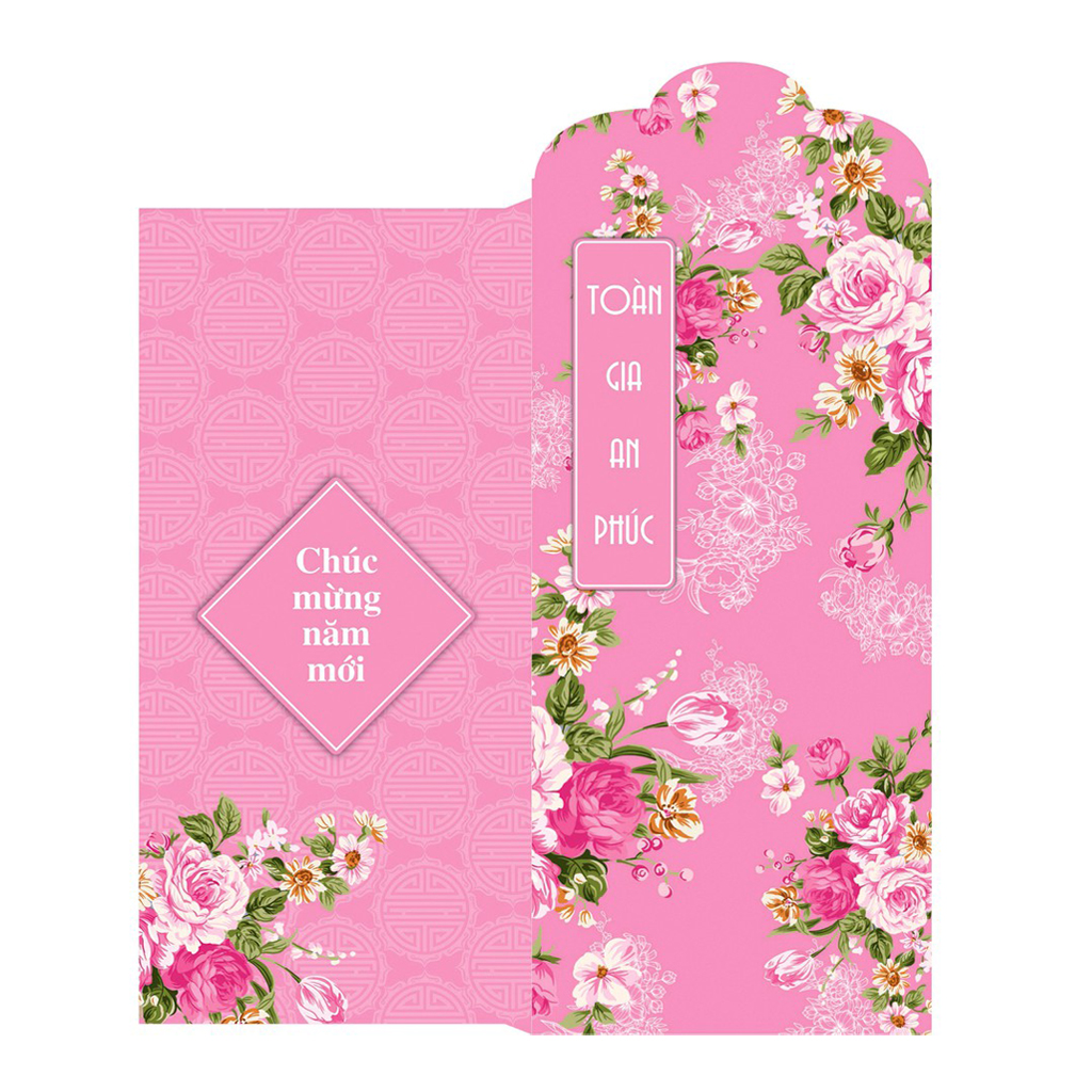 Bộ 18 Lì Xì Hoa Tết ( Chia Đều Các Mẫu )