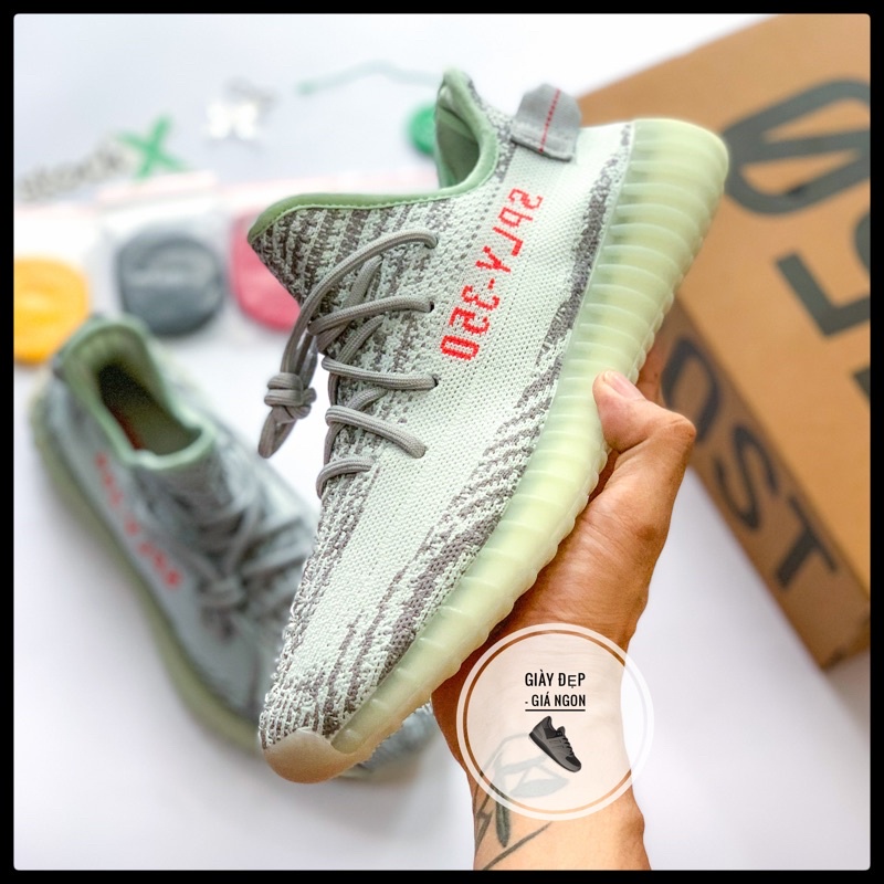 (Shop Giày Đẹp Giá Ngon) Giày Sneaker yz  350 v2 Blue Tint  + full box
