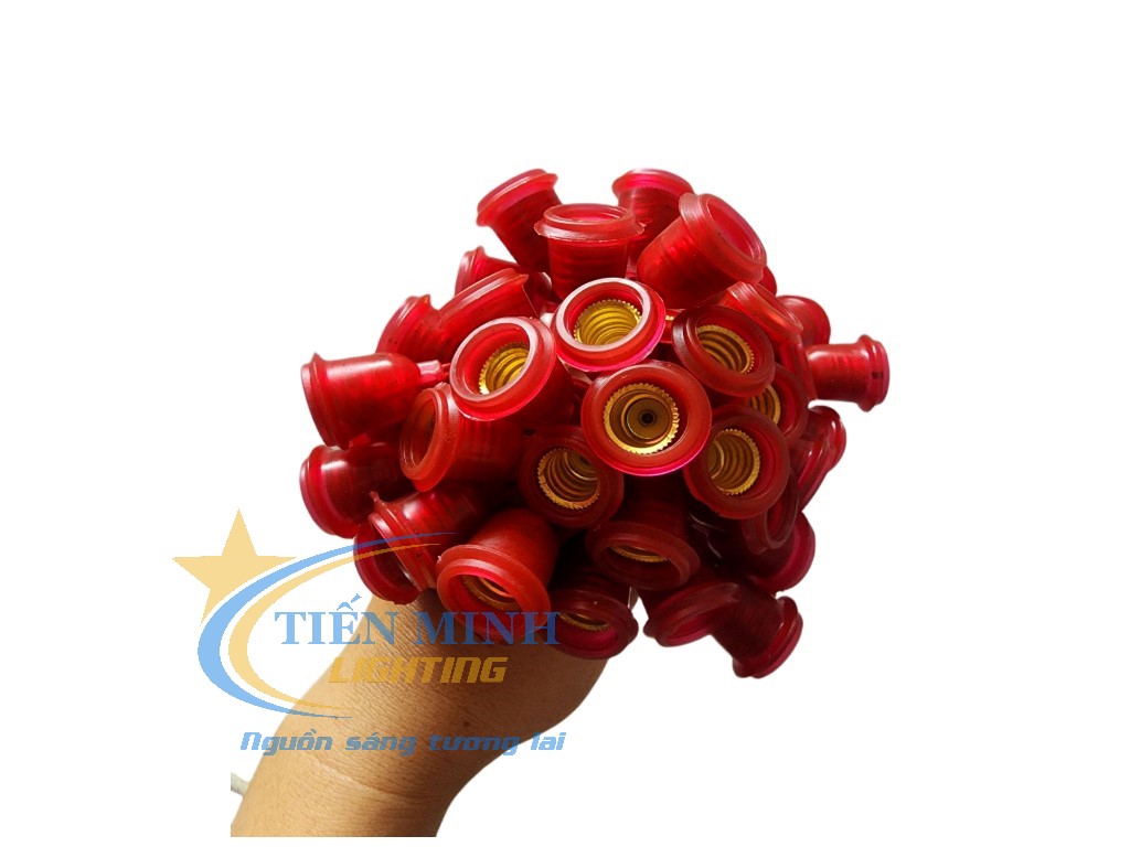 Combo 5 đui đèn bóng trái ớt E12 thông dụng, loại mềm & cứng, chất liệu nhựa ABS cao cấp