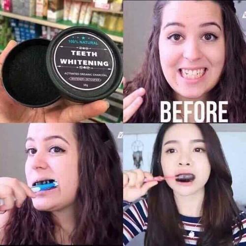 Bột tẩy trắng răng than tre hoạt tính Teeth Whitening