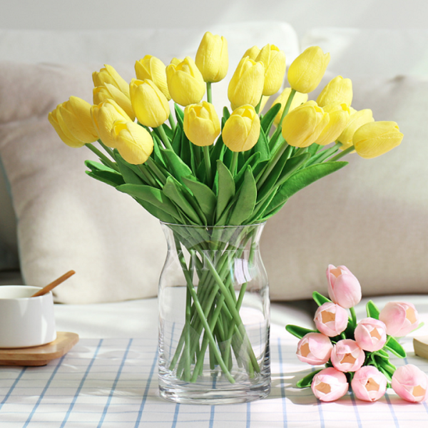 Hoa Giả - Hoa Tulip Havi cao cấp 33cm nhiều màu sắc trang trí xinh xắn, phụ kiện decor