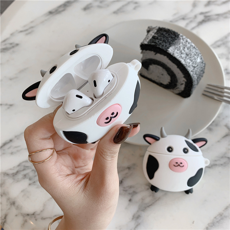 Case airpods 1/2 bò sữa đáng yêu