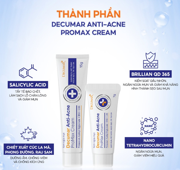 Kem Ngừa Mụn Decumar Anti-Acne Promax Cream