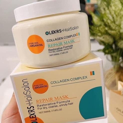 [OLEXRS] Kem Ủ Phục Hồi Tóc Collagen Complex Repair Mask 500ml