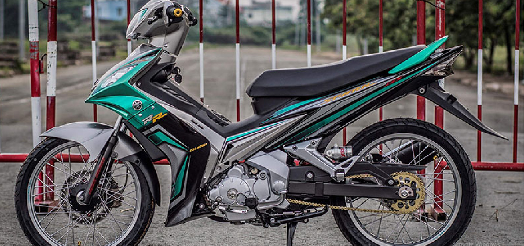 Tem Rời Exciter Spark 2010 Đen Xanh Ngọc