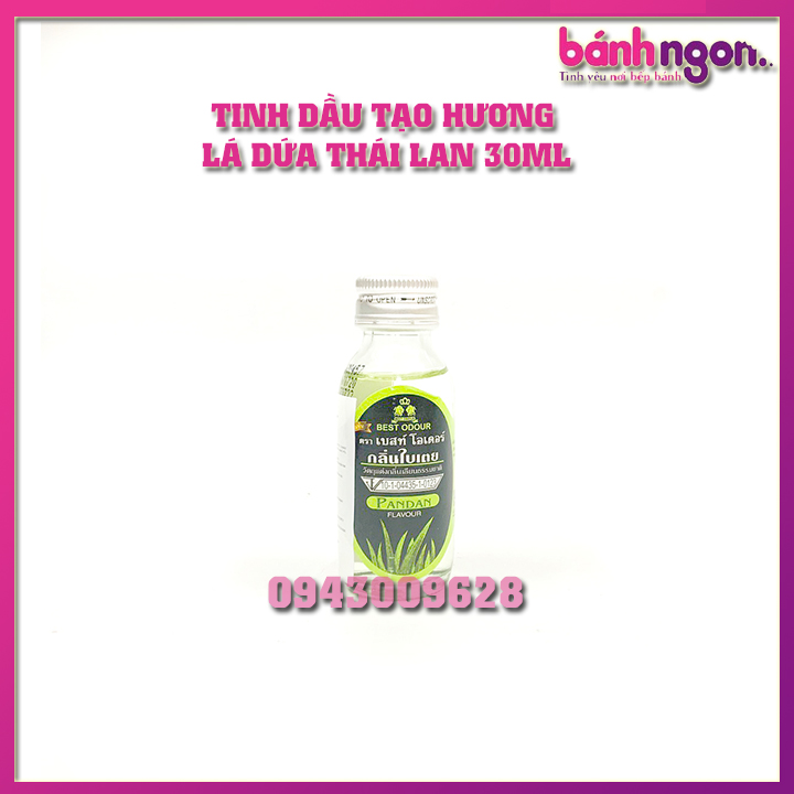 Tinh Chất Thái Best Odour Dùng Cho Thực Phẩm Tạo Hương Lá Dứa Chai 30ml