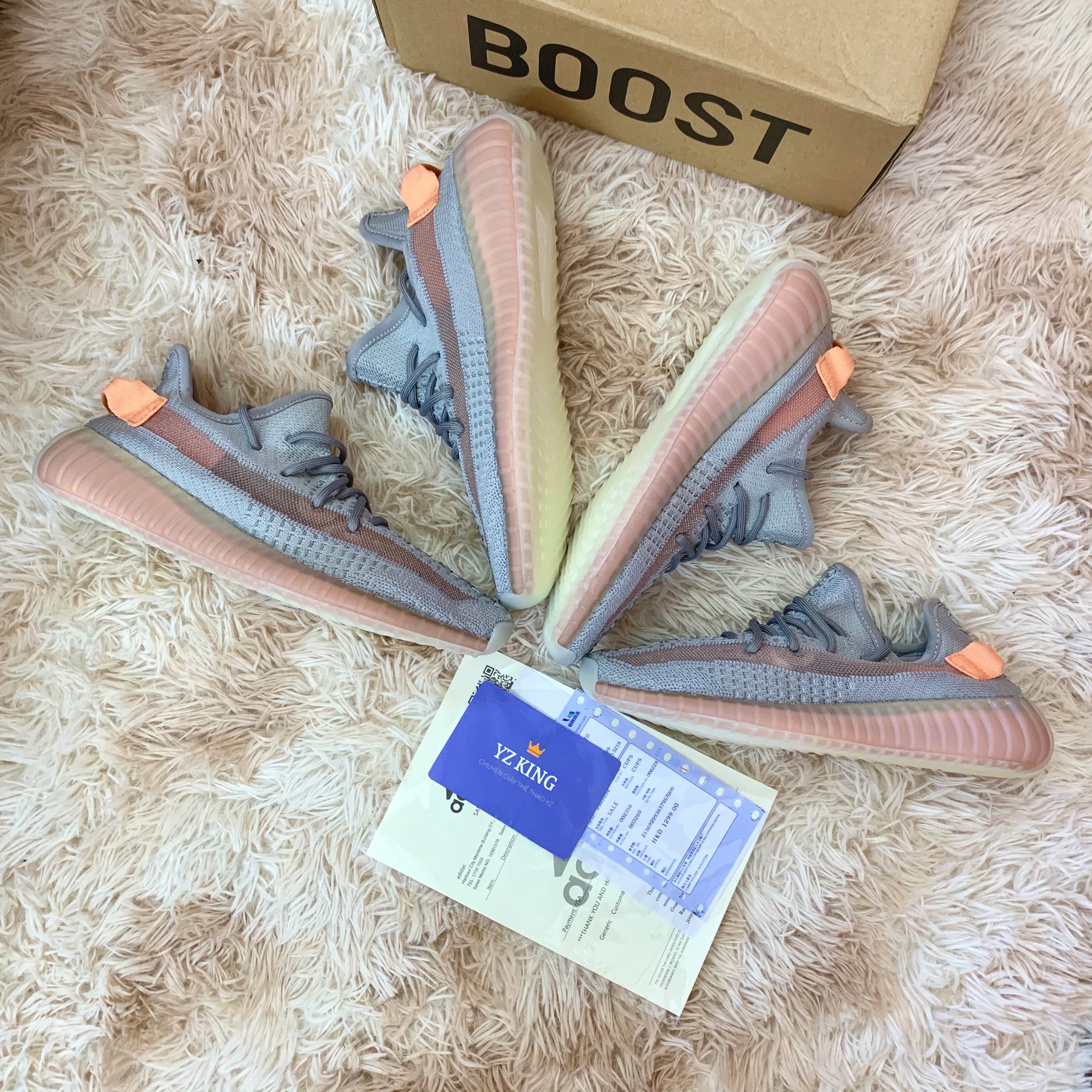 Giày Sneaker 🌿FULLBOX🌿 Giày Thể Thao 350, 2 Màu Trueform, Hyper Cao Cấp