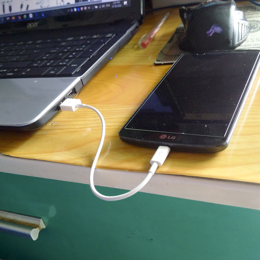 Cáp dữ liệu Micro USB Android điện thoại di động sạc nhanh 25cm