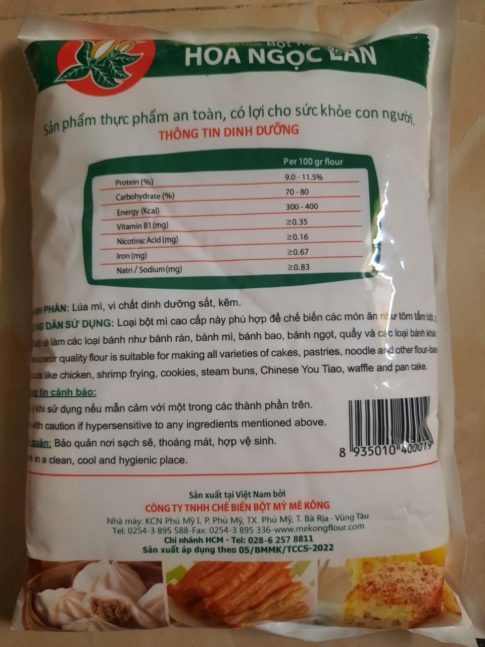 Bột Mì Cao Cấp Hoa Ngọc Lan (500gram)