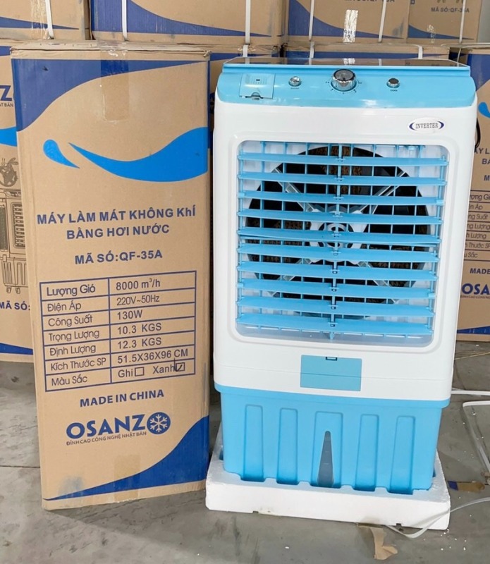 (Chính hãng giá sập sàn) Quạt điều hòa Osanzo/Takai/Siruba 50L 8000m3 gió có chức năng diệt muỗi- Phiên bản 2021 có chức năng diệt muỗi, bơm tự ngắt thùng nước tháo rời- Bảo hành 1 năm tại hãng- Quạt điều hòa hơi nước