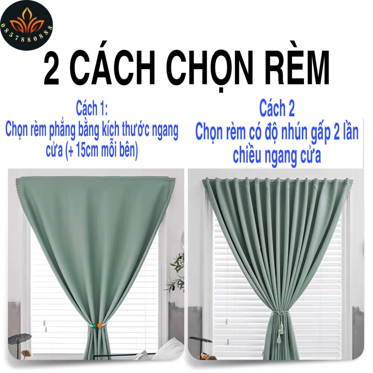 Rèm dán tường, rèm vải thô cao cấp