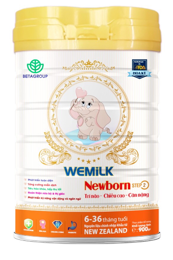 [Freeship] Sữa Wemilk - Newborn- Trí não, chiều cao, cân nặng - dành cho trẻ từ 6-36 tháng tuổi Betapharm - QT Thu Lan TL33 - giúp bé tăng cường sức khoẻ toàn diện, hỗ trợ phát triển chiều cao và trí não