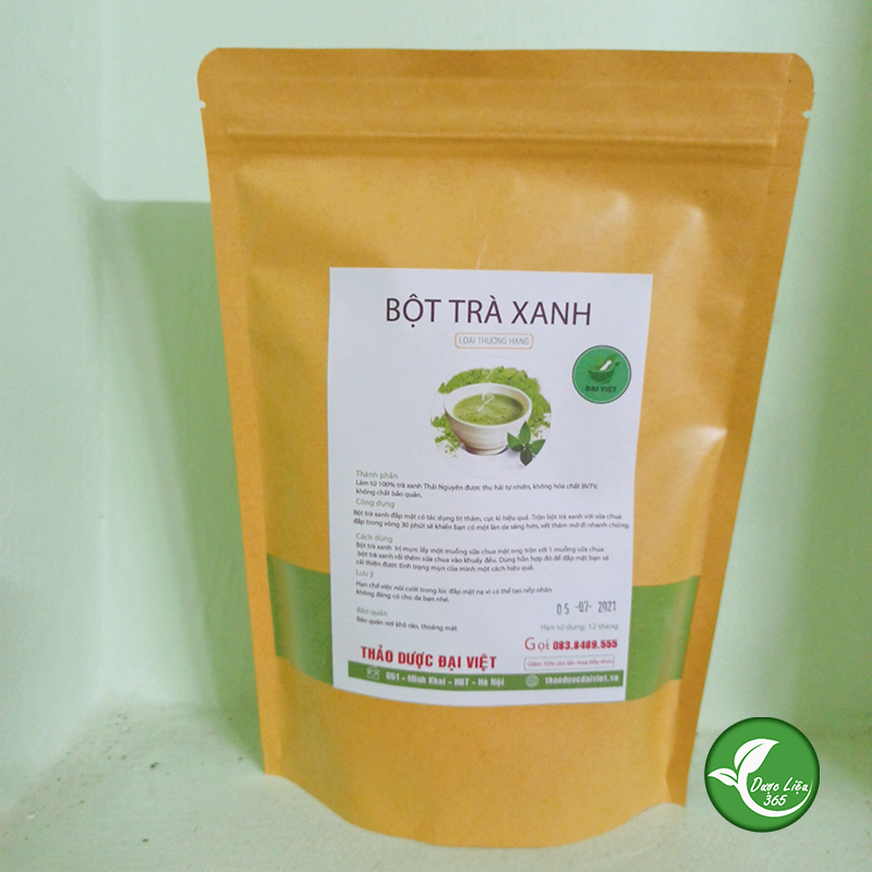 Bột trà xanh nguyên chất Thái Nguyên [gói 100g]