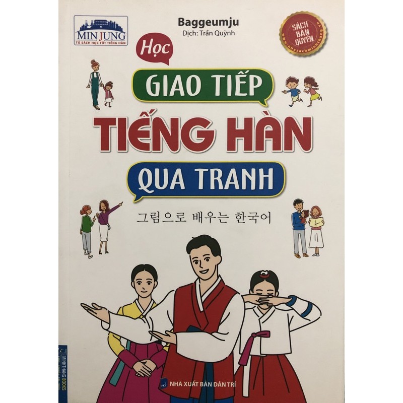 Sách - học giao tiếp tiếng hàn qua tranh