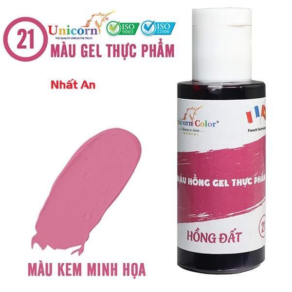 Màu gel thực phẩm hồng đất 28gr unicorn