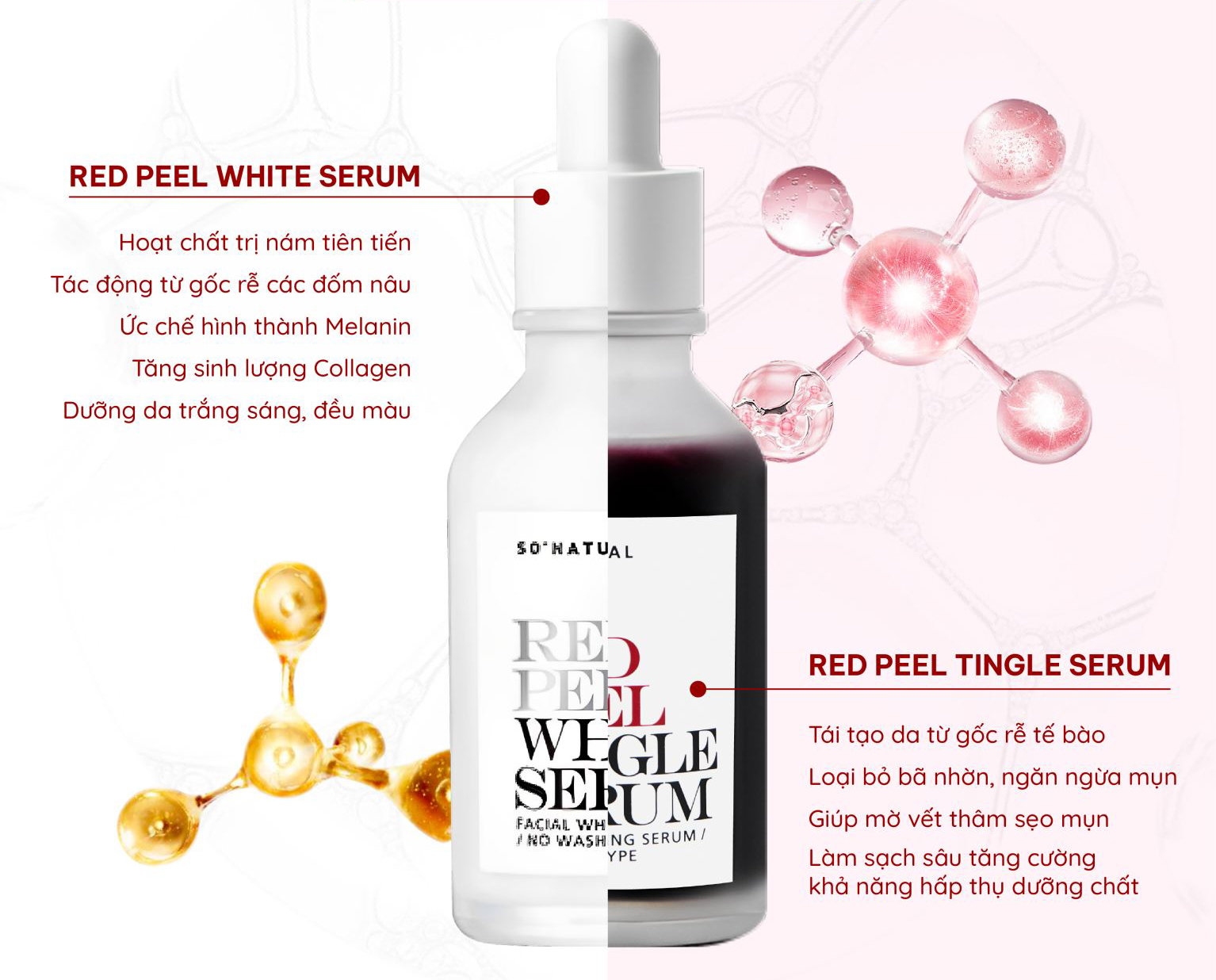 Tinh chất peel da SO NATURAL Red Peel Tingle Serum 35ml