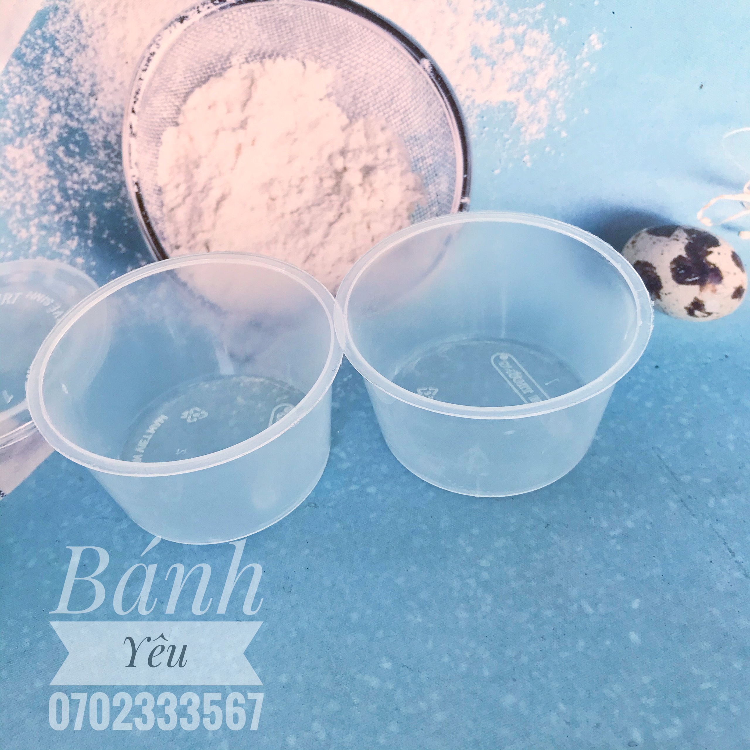 HỘP BÁNH FLAN TRÒN MẪU SỐ 1 ( Lốc 50 cái )