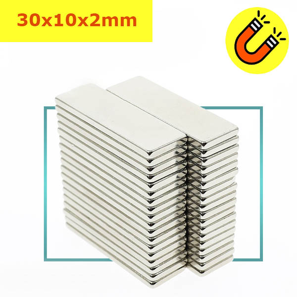 10 viên nam châm đất hiếm 30x10x2mm