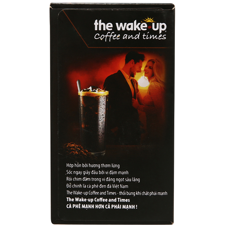 Cà phê đen đá Việt Nam Wake Up 240g (15 gói x 16g)