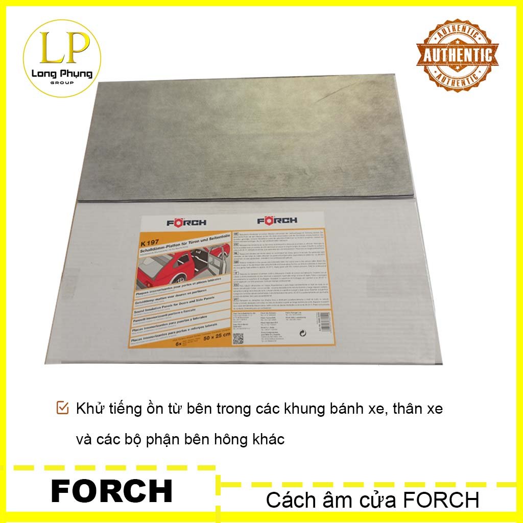 HCMMiếng Dán Cách Âm Cửa Forch Hộp 6 Tấm Nhập Khẩu Đức Chính Hãng