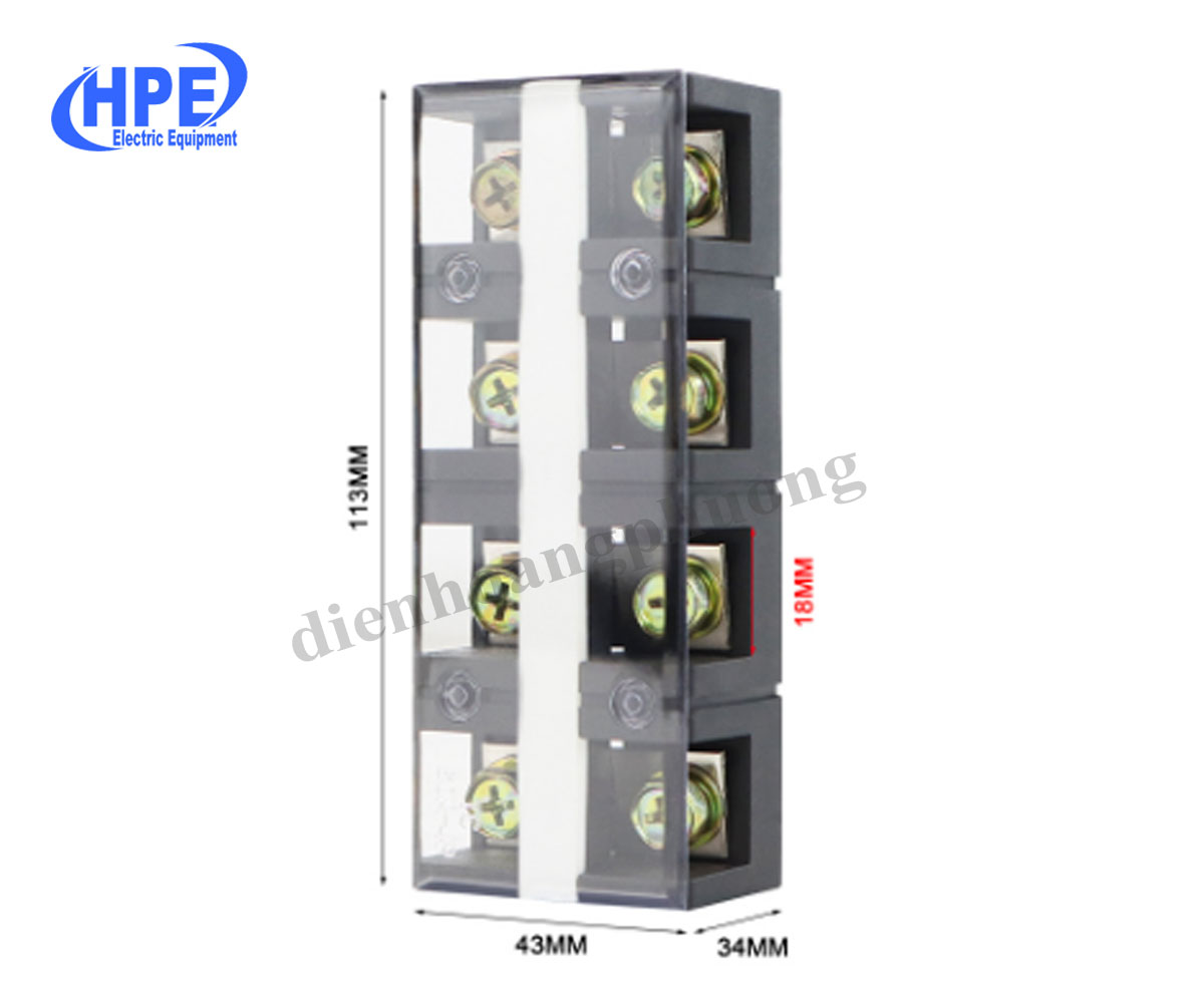 Cầu đấu dây điện 4 pha 60A